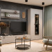 Гостиная Стелла- композиция 7 - Серый Кашемир, Гикори Джексон темный